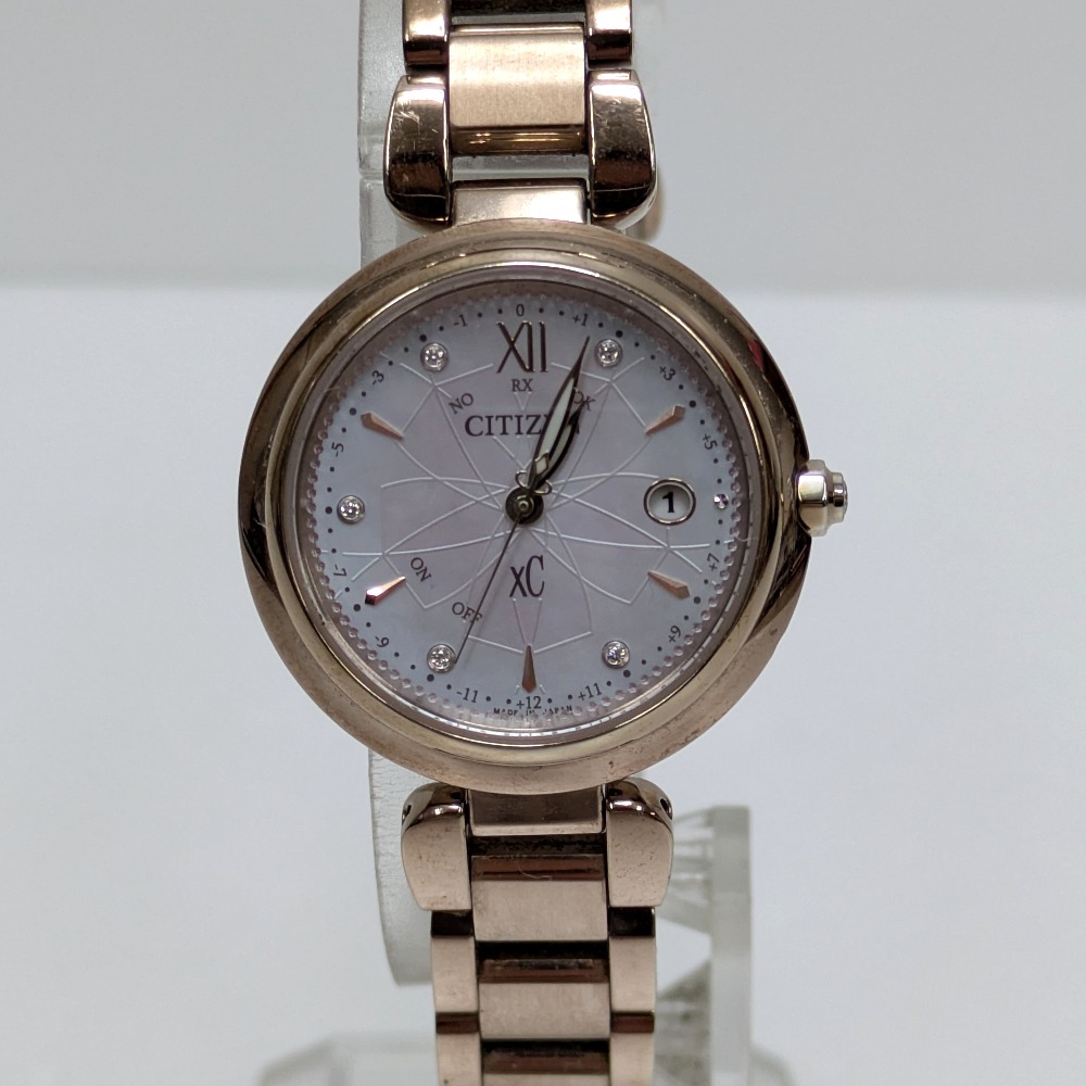 Dz437591 シチズン 腕時計 mizuコレクション、SAKURA限定モデル クロスシー ES9467-62W　H060-T026915 CITIZEN 中古