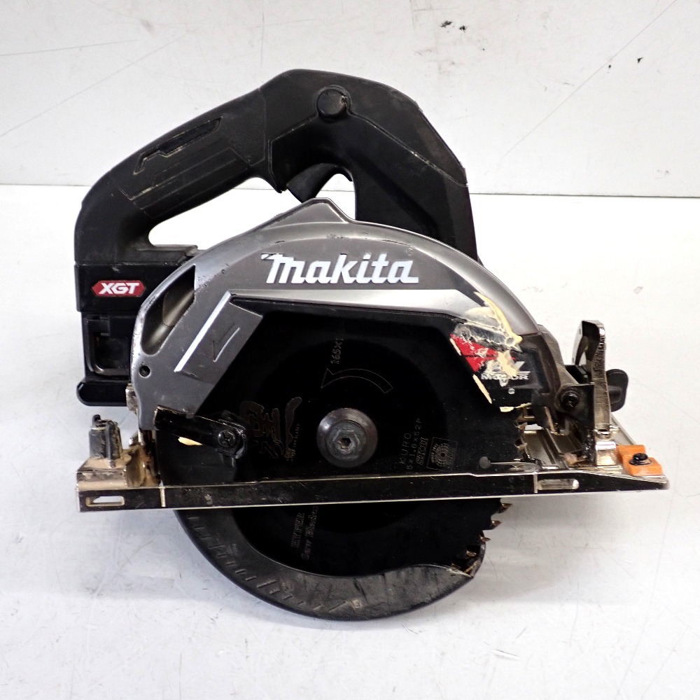 Ft1323821 マキタ 丸ノコ 電動切断機 充電式マルノコ 40V 165mm HS001G ブラック makita 本体のみ 中古