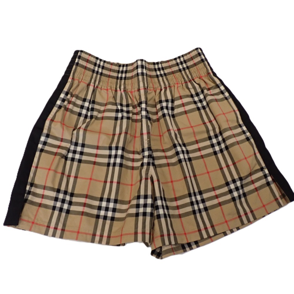 Th993599 バーバリー ショートパンツ 8040598 チェック柄 ベージュ系 34サイズ UK4 US2 IT36 レディース BURBERRY 美品・中古
