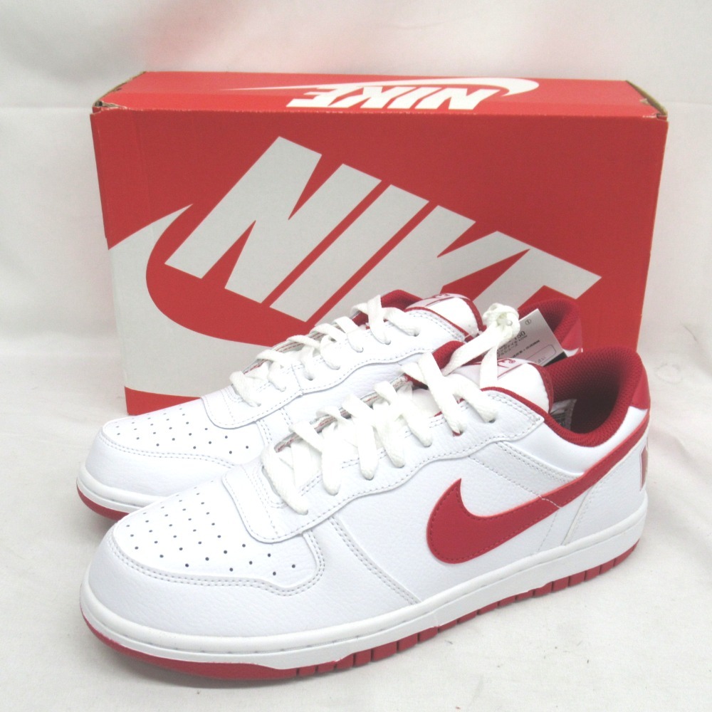 KR118064 ナイキ 靴 スポーツシューズ スニーカー ホワイト×レッド系 28.0cm ビッグLOW 355152-150 メンズ NIKE 未使用