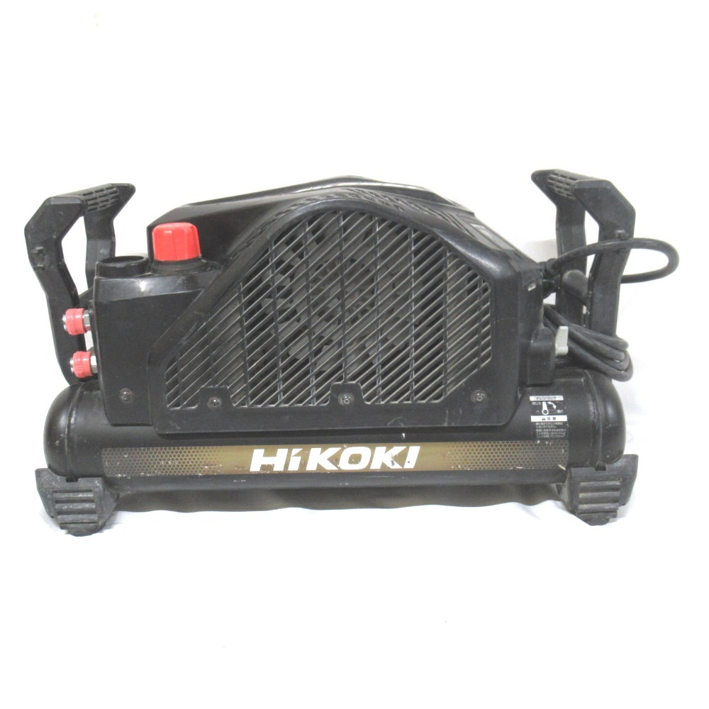 KR120441 ハイコーキ エアコンプレッサ 100V 12L 釘打機用 ブラック系 高圧 エアコンプレッサー EC1445H3 HiKOKi 中古