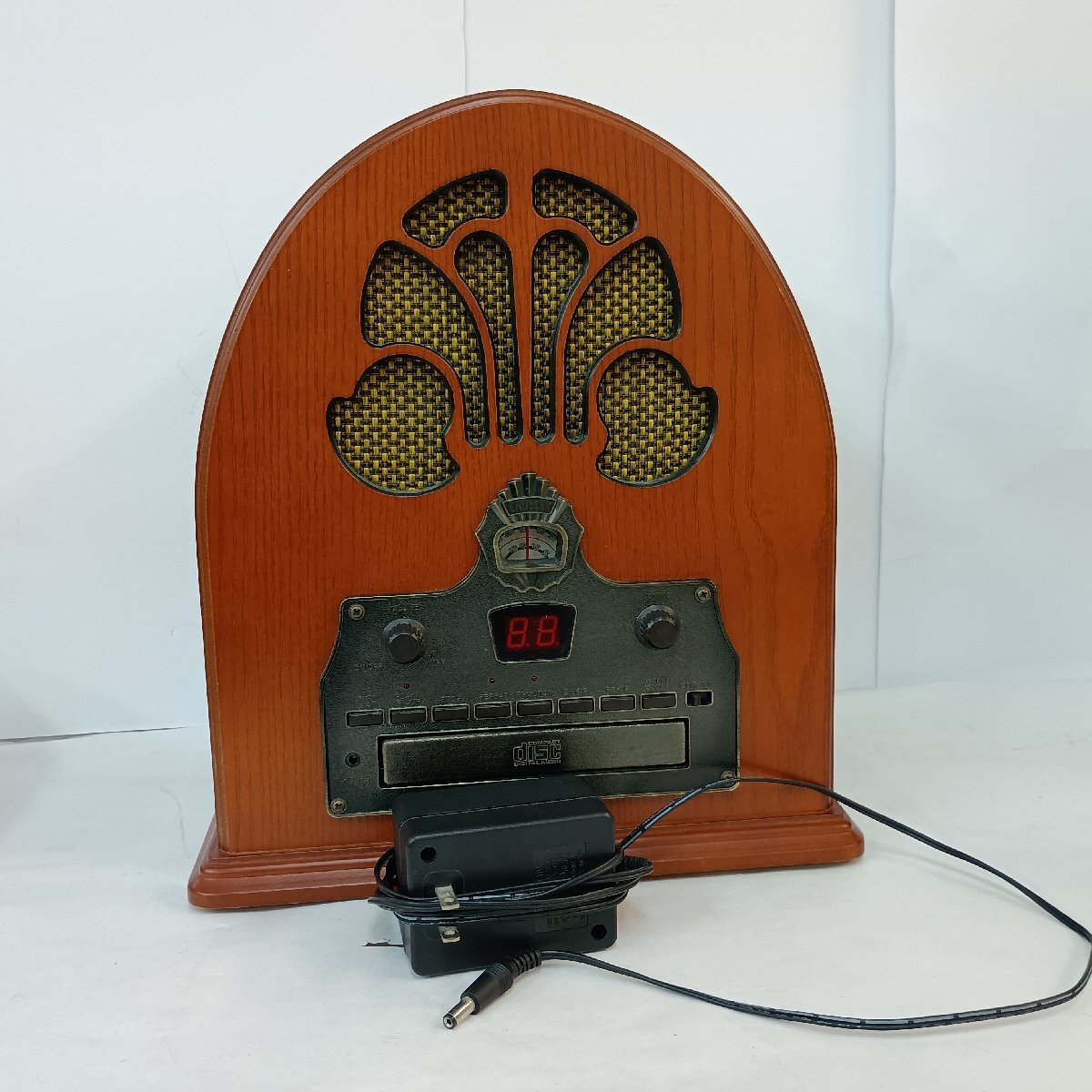 Crosley CR32D-PA カルデラル CDラジカセ 通電起動視聴確認済 ACアダプター付 クロスレイ レトロ調