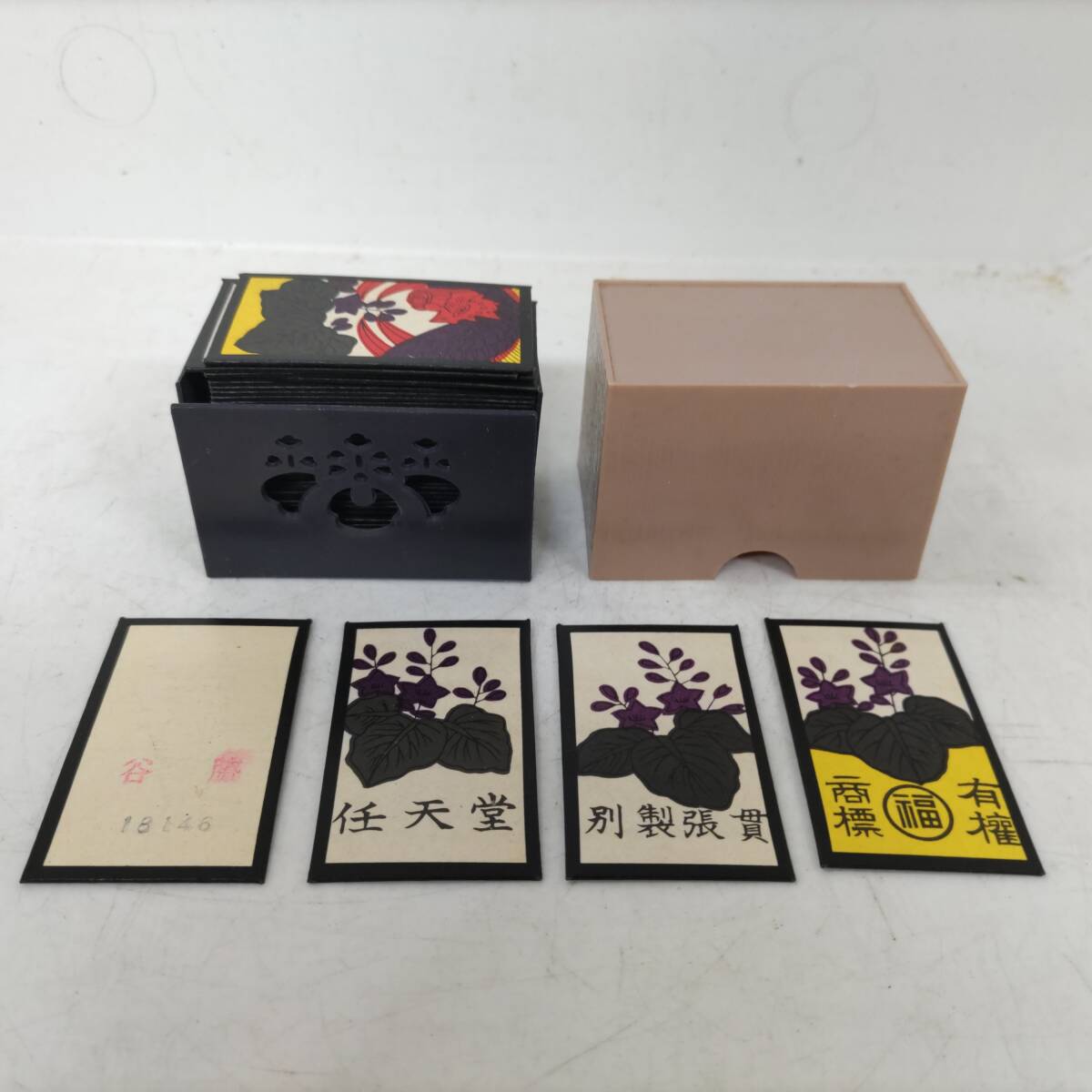 ◎任天堂◎花札 別製張貫 有権商標 丸福(ケース付き) 即発送 