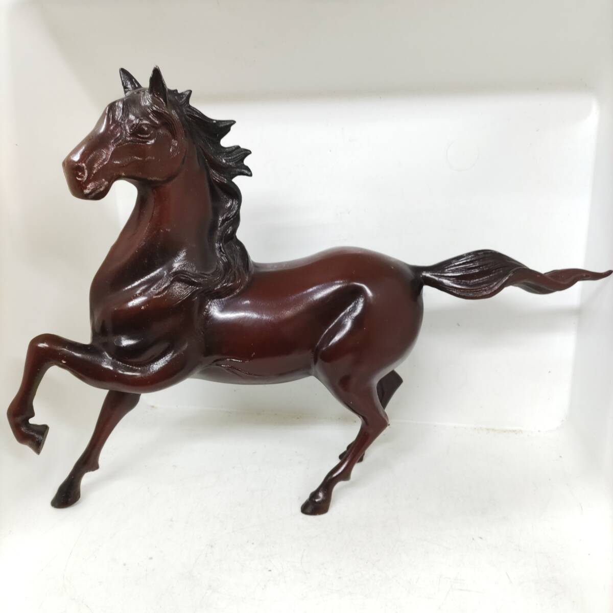 ◎招福開運◎鉄鋳造 馬の置物 干支 駿馬 金属工芸 オブジェ 縁起物 即発送 