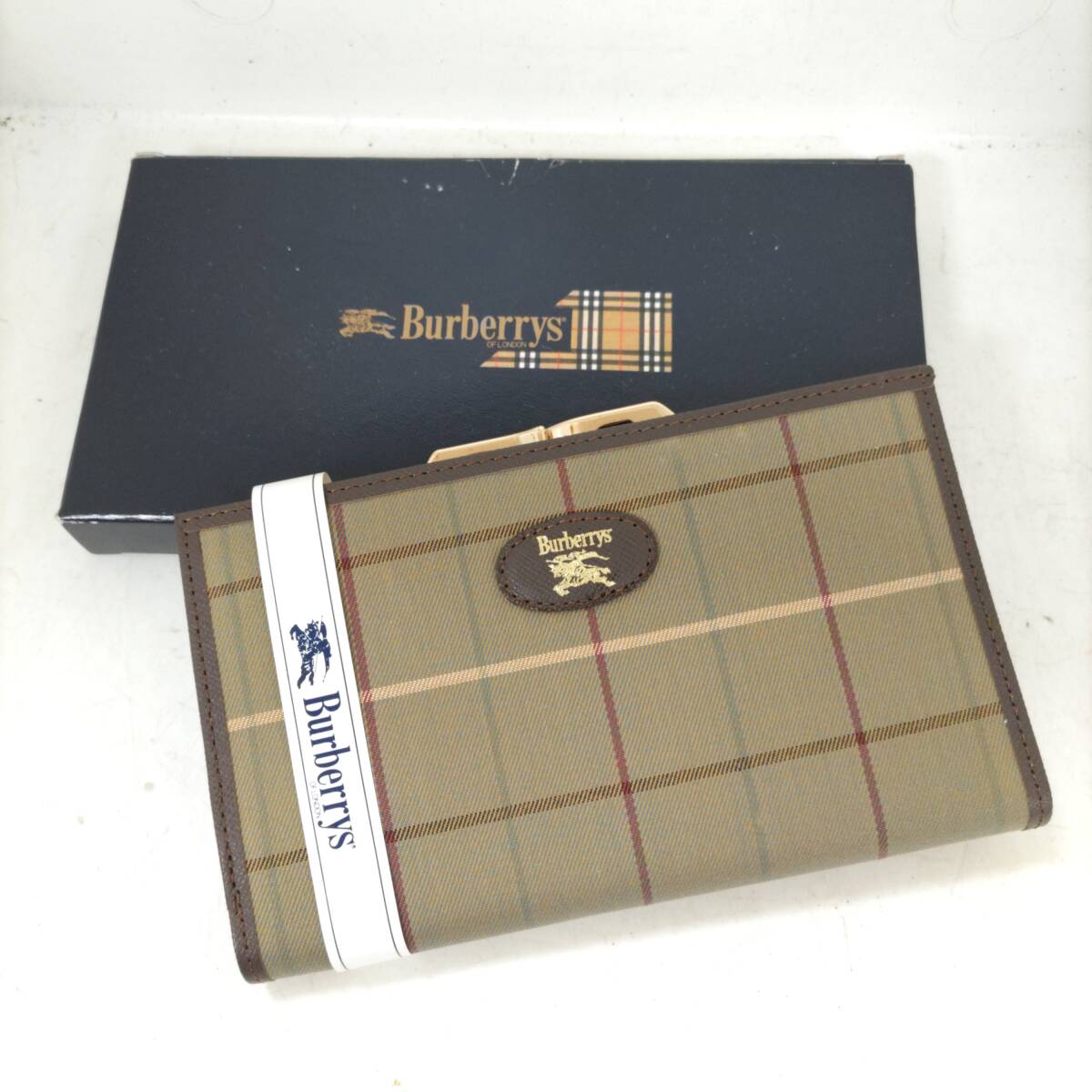 ◎未使用/保管品◎バーバリー Burberry's 二つ折り財布 ガマ口 FK-011-735 即発送 