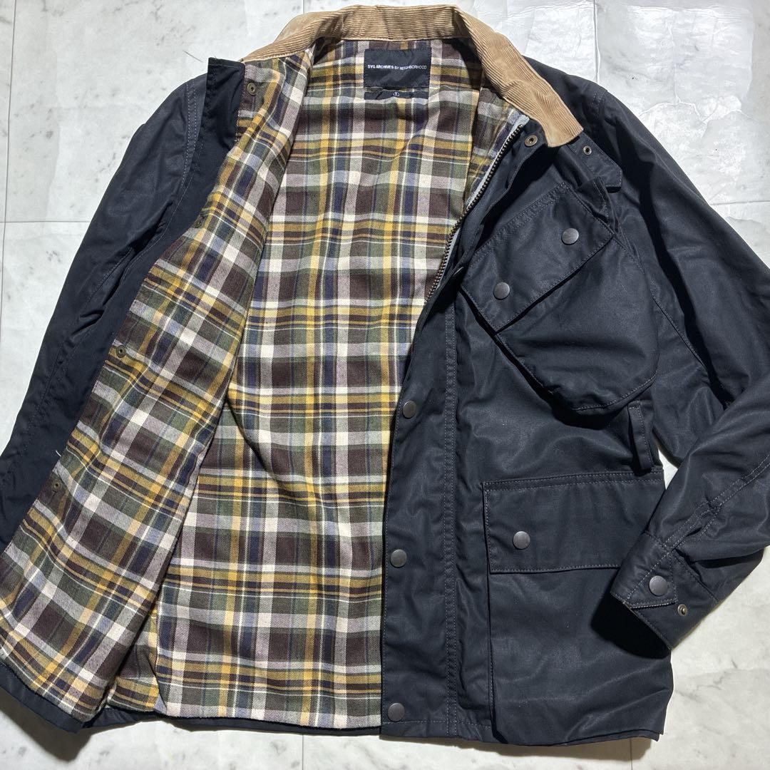 NEIGHBORHOOD【本物漢のストリート!!!】ネイバーフッド ブルゾン ジャケット wax short SVG チェック コーデュロイ 黒 ブラック メンズ