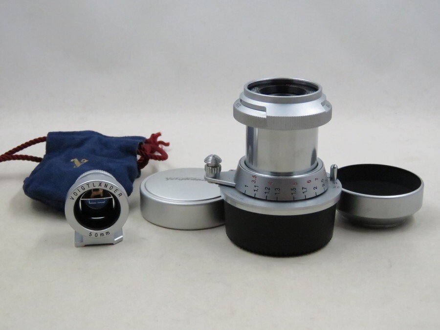 [23553S2]★ほぼ新品級★フォクトレンダー Voigtlander HELIAR 50mm F3.5 101周年モデル ファインダー付き