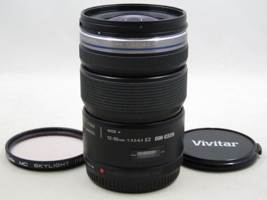 [23581V2]★新品級★OLYMPUS M.ZUIKO DIGITAL 12-50mm F3.5-6.3 EZ ED MSC フィルター付き