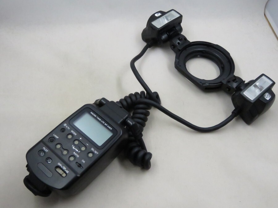 [23593W5]★新品級★CANON MACRO TWIN LITE MT-24EX