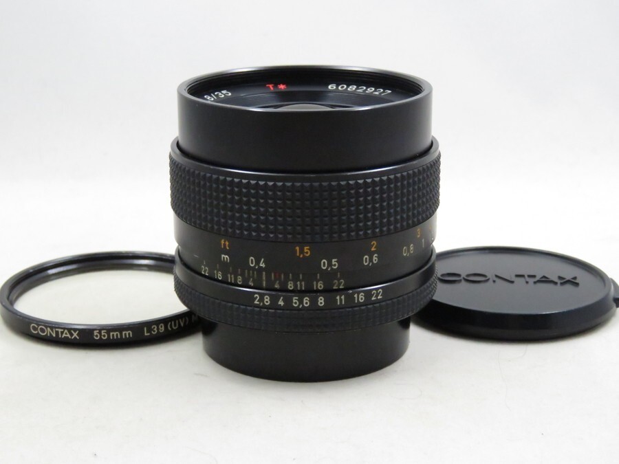 [23623V1]★超極上美光学★CONTAX Carl Zeiss Distagon 35m F2.8 T* AEJ 純正フィルター付き