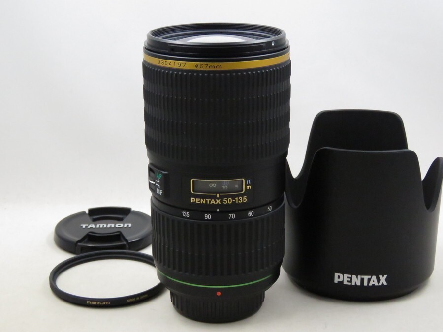 [23640W4]★超極上美品★PENTAX SMC PENTAX-DA ☆ 50-135mm F2.8 ED(IF) SDM フィルター・フード付き