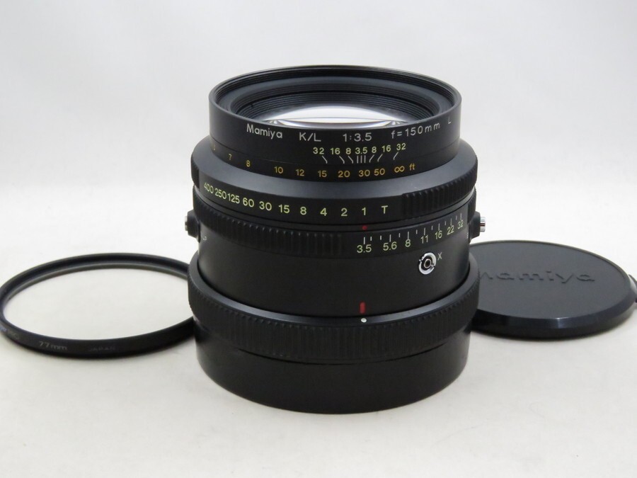 [23668Y5]★新品級美観★MAMIYA K/L 150mm F3.5 L フィルター付き