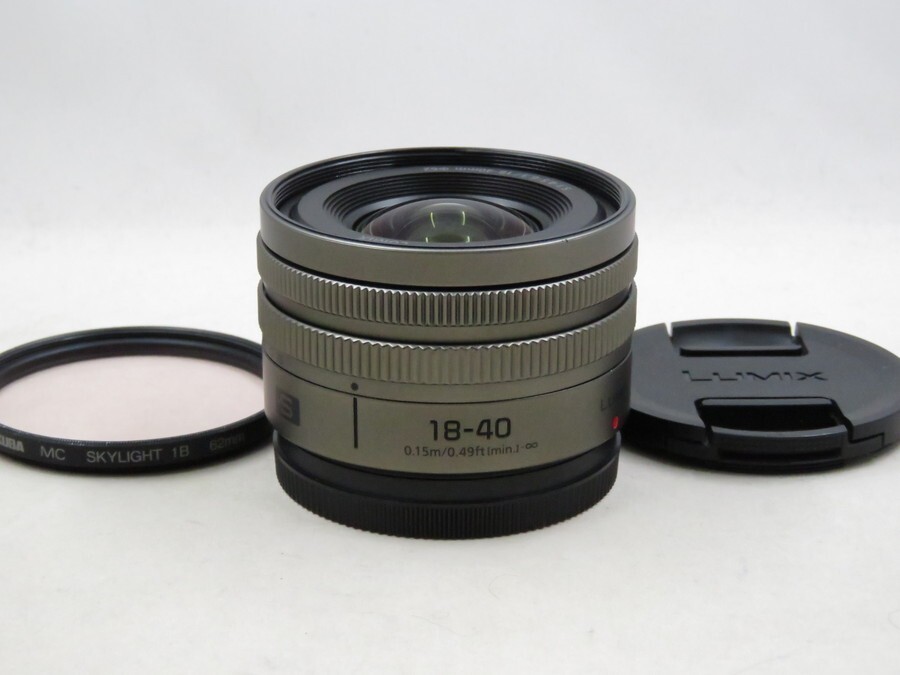 [23669V2]★新品同様★Panasonic LUMIX S 18-140mm F4.5-6.3 チタンゴールド フィルター付き