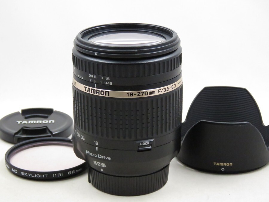 [23686V3]★極上美品★TAMRON 18-270mm F3.5-6.3 Di II VC PZD Nikon フィルター・フード付き