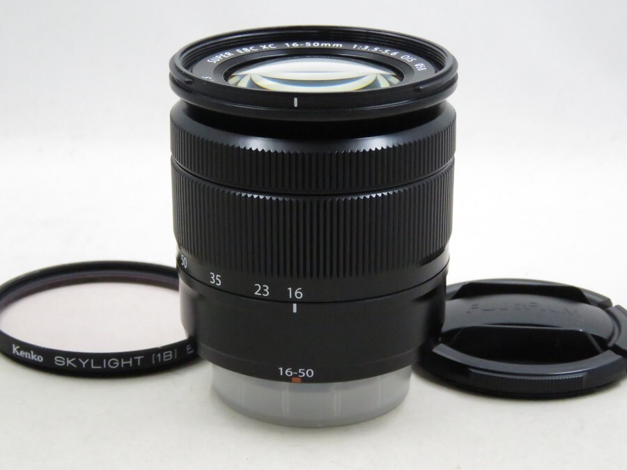 [23691V2]★新品級★FUJIFILM XC 16-50mm F3.5-5.6 OIS ブラック フィルター付き