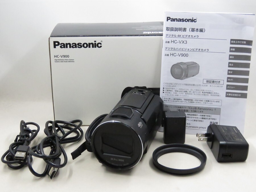 [23696W5]★新品級★Panasonic HC-V900 元箱付き