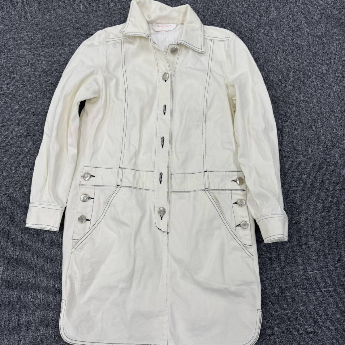 SEE BY CHLOE デニムジャケット ロング ホワイト H0007
