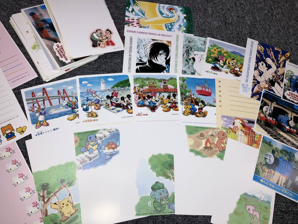 額面5000円 未使用 50円 はがき 100枚セット ハガキ 郵便葉書 火の鳥 ブラックジャック ディズニー ミッキーマウス ポケモン ピカチュウ H