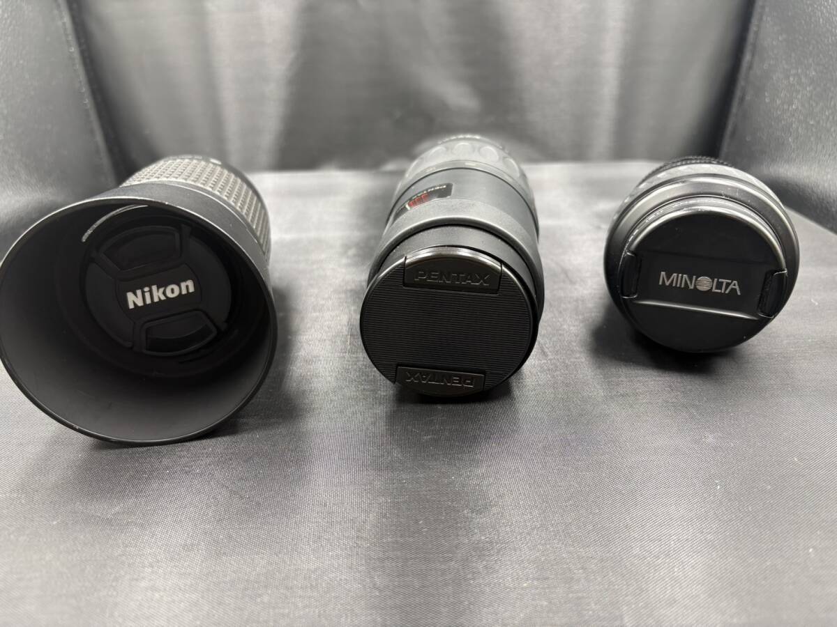 Nikon / PENTAX / MINOLTA レンズ 3点まとめ売りセット（AF-S 18-55mm / FA 28-80mm / AF 75-300mm） H0016
