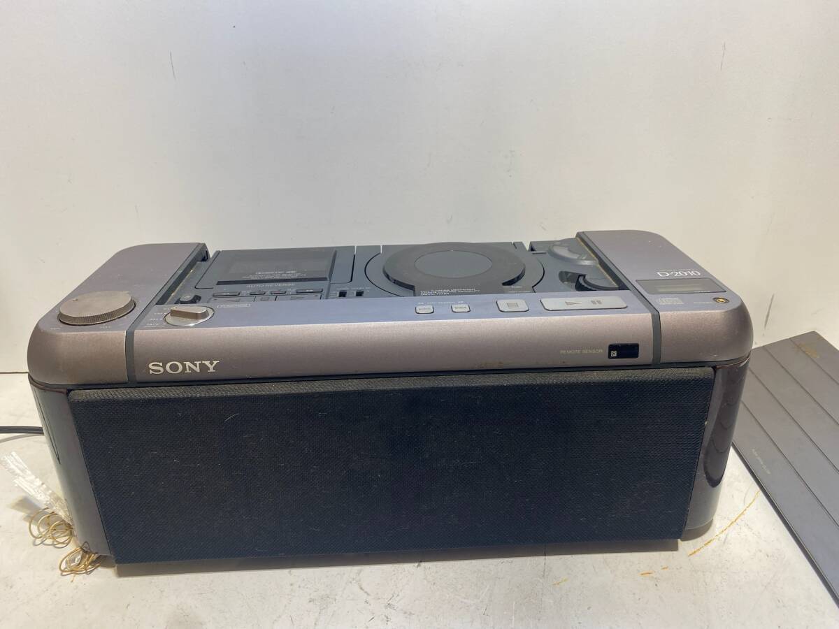 SONY ソニー D-2010 CDラジカセ プレーヤー オーディオ機器 ジャンク 部品取り CDテープ不良