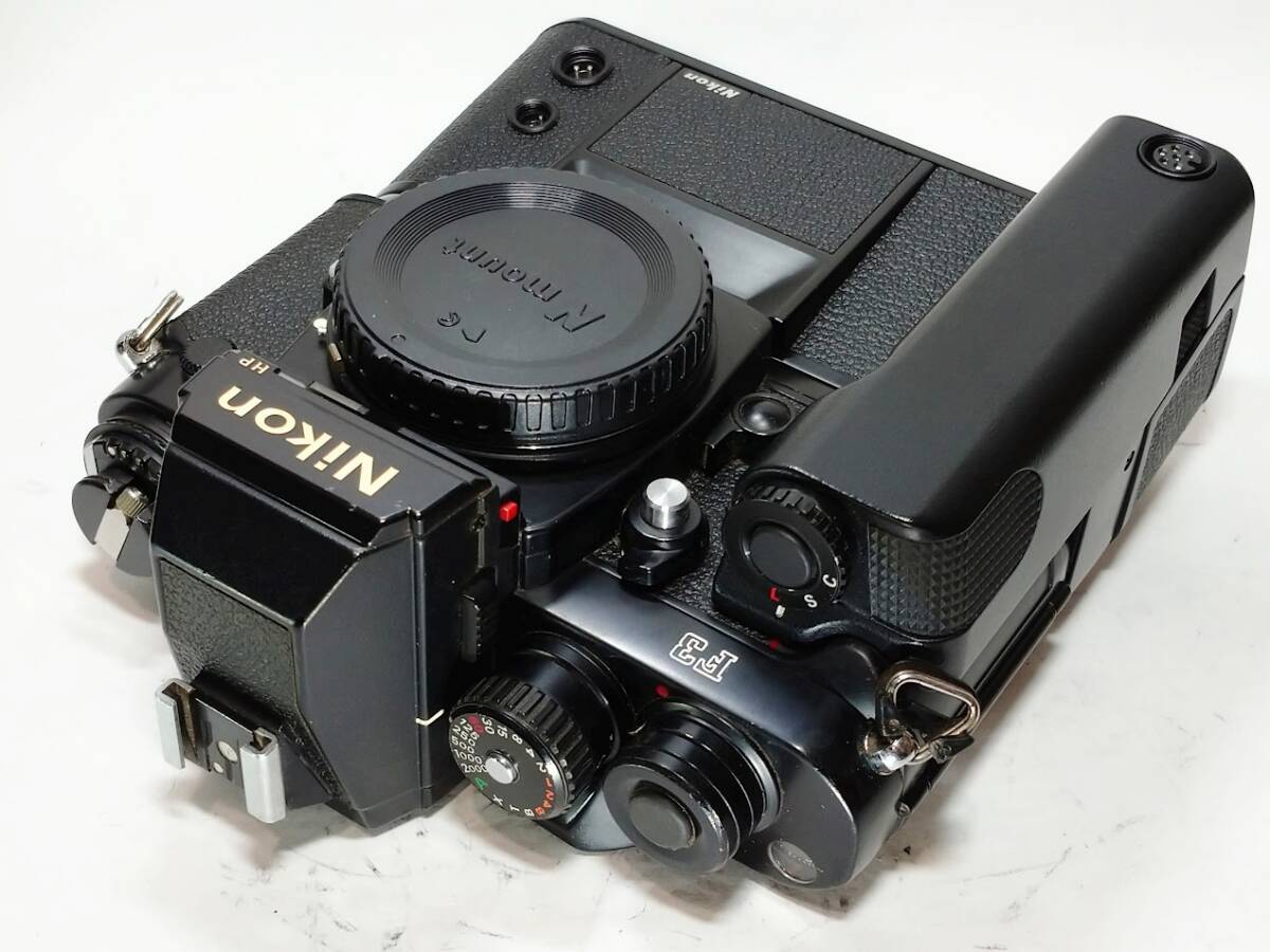 【F3HPのレアモデル／動作良好】 ニコン Nikon F3 HP P（プレス仕様）ファインダーボディー+MD-4 ニコンの誇るF3のレアモデルです！#3244