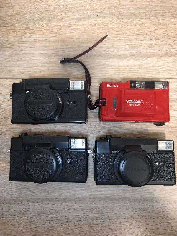 【1円スタートジャンク】KONICA コニカ フィルムカメラ C35AF2×3 TOMATO×1 計4台セット