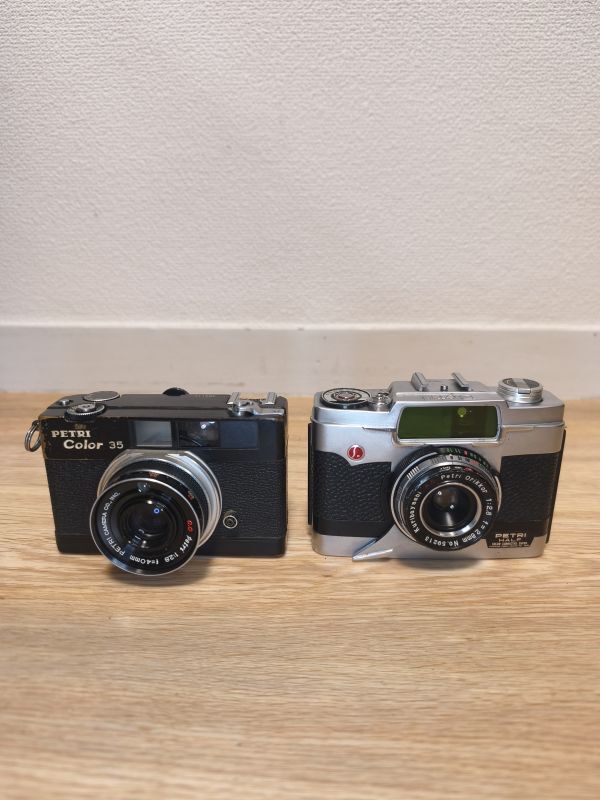【1円スタートジャンク】PETRI ペトリ COLOR 35 ＆ HALF 2台セット シャッターのみ確認