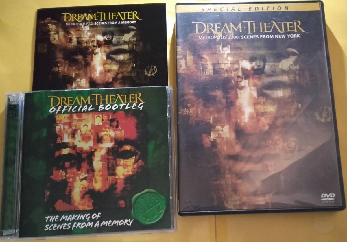 【 Dream Theater ドリーム・シアター 名盤セット】Official Bootleg:The Making Of Scenes From A Memory+メトロポリス・パート2＋DVD