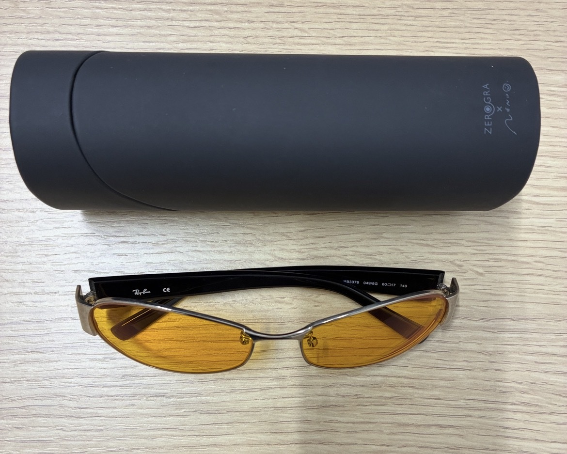 2210★レイバン Ray-Ban サングラス ノーズパッド取れ RB3378 フレームカラー ガンメタル 中古 経年保管現状品