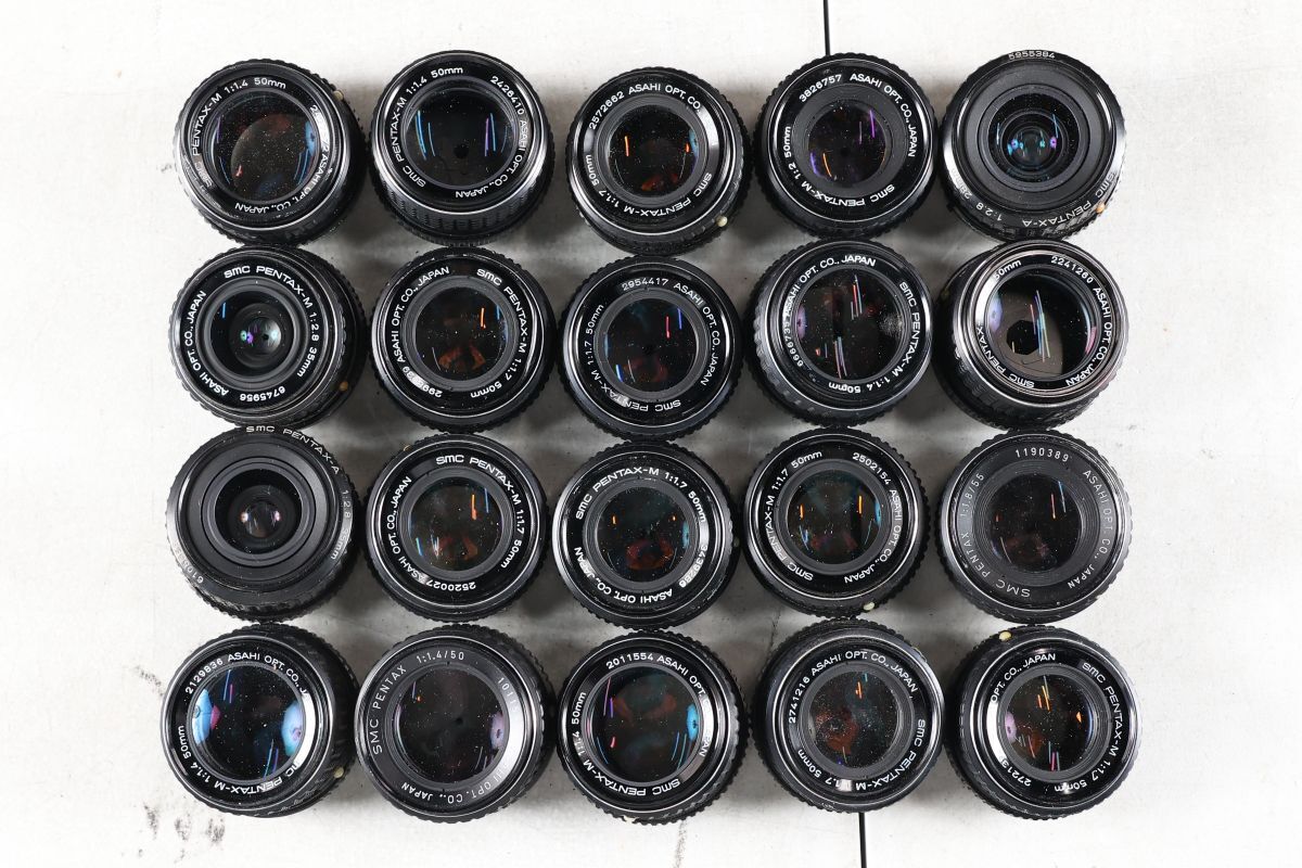 1497 20点まとめ PENTAX ペンタックス SMC PENTAX 50mm 35mm 他 単焦点レンズ まとめ まとめて 大量セット 送料1100円