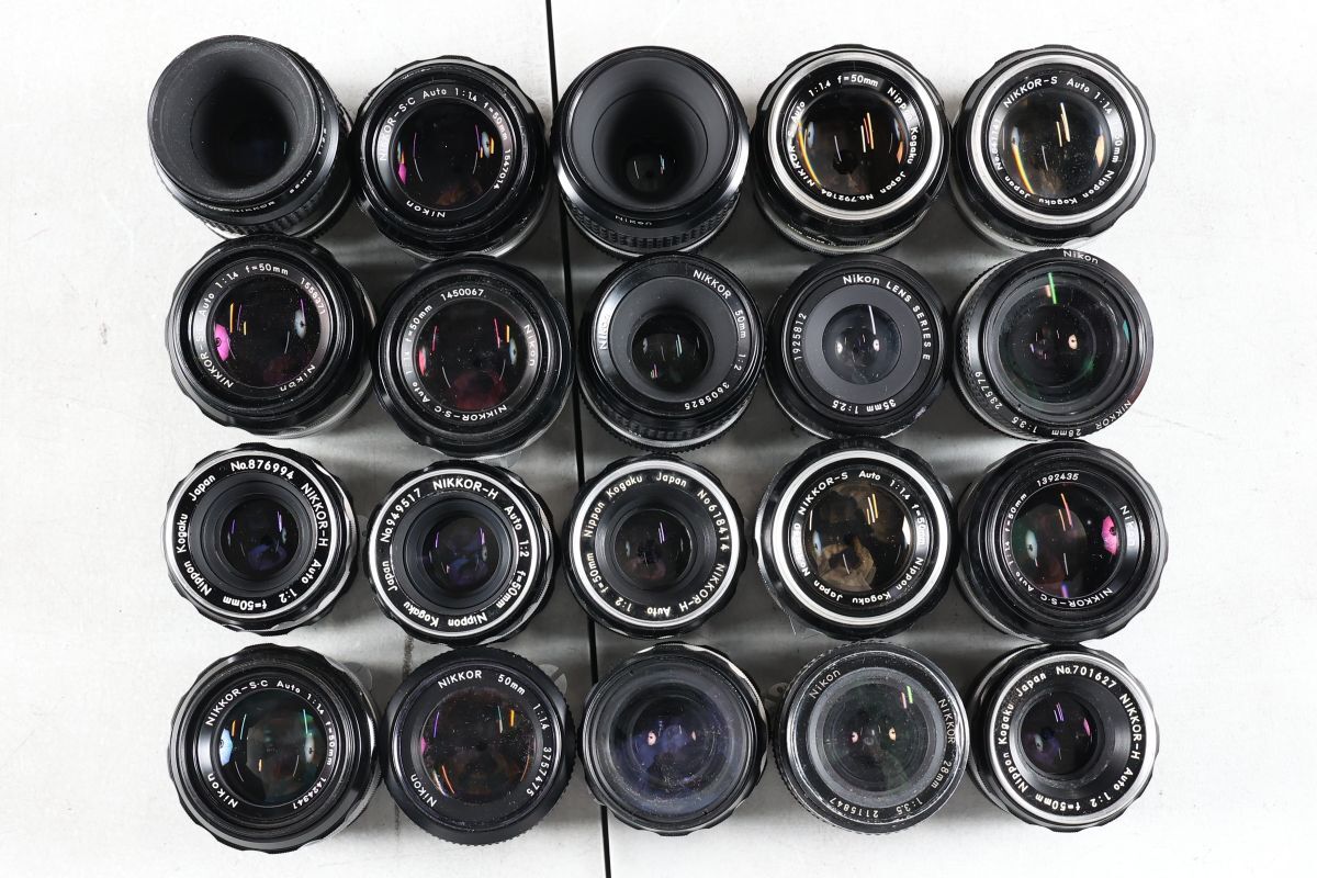 1496 20点まとめ Nikon ニコン NIKKOR 50mm 35mm 28mm 他 単焦点レンズ まとめ まとめて 大量セット 送料1100円