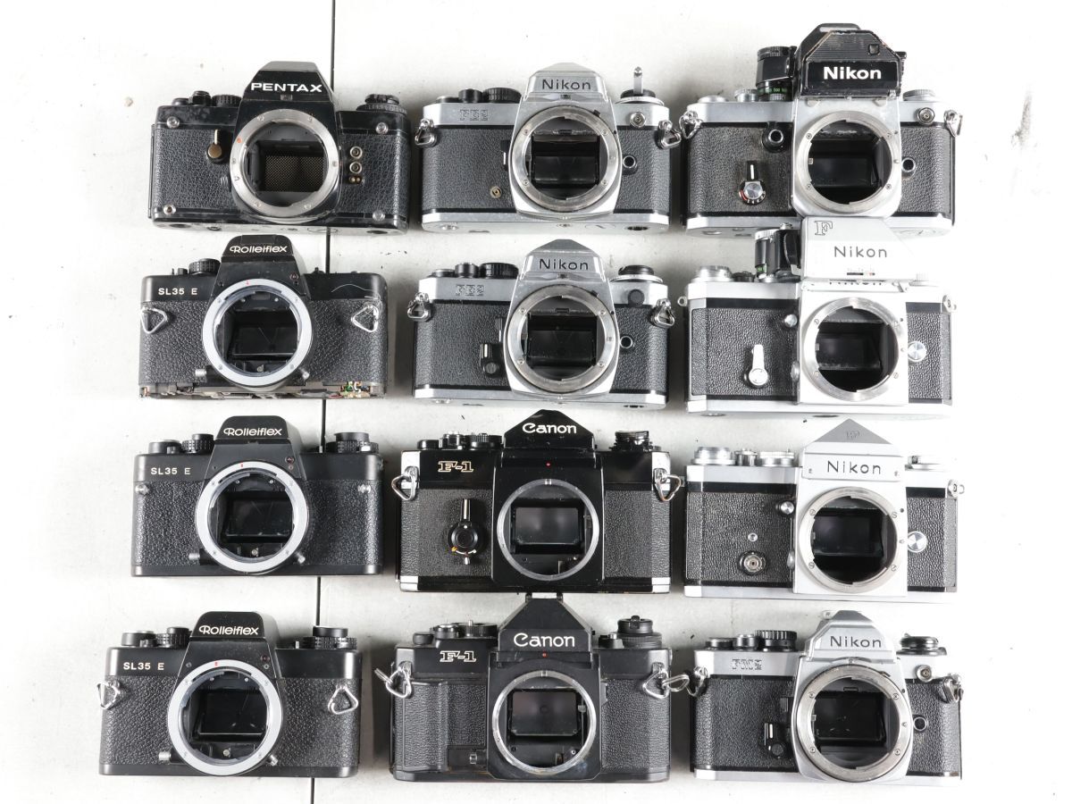 1425 12点まとめ Canon Nikon PENTAX 他 FM2 FE2 LX F-1 他 MF一眼レフカメラ まとめ まとめて 大量セット 送料1500円