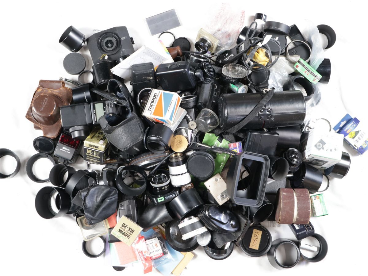 1548 Canon Nikon PENTAX MINOLTA OLYMPUS 他 キャップ フード ストロボ 等 カメラアクセサリー まとめ まとめて 大量セット 送料1500円