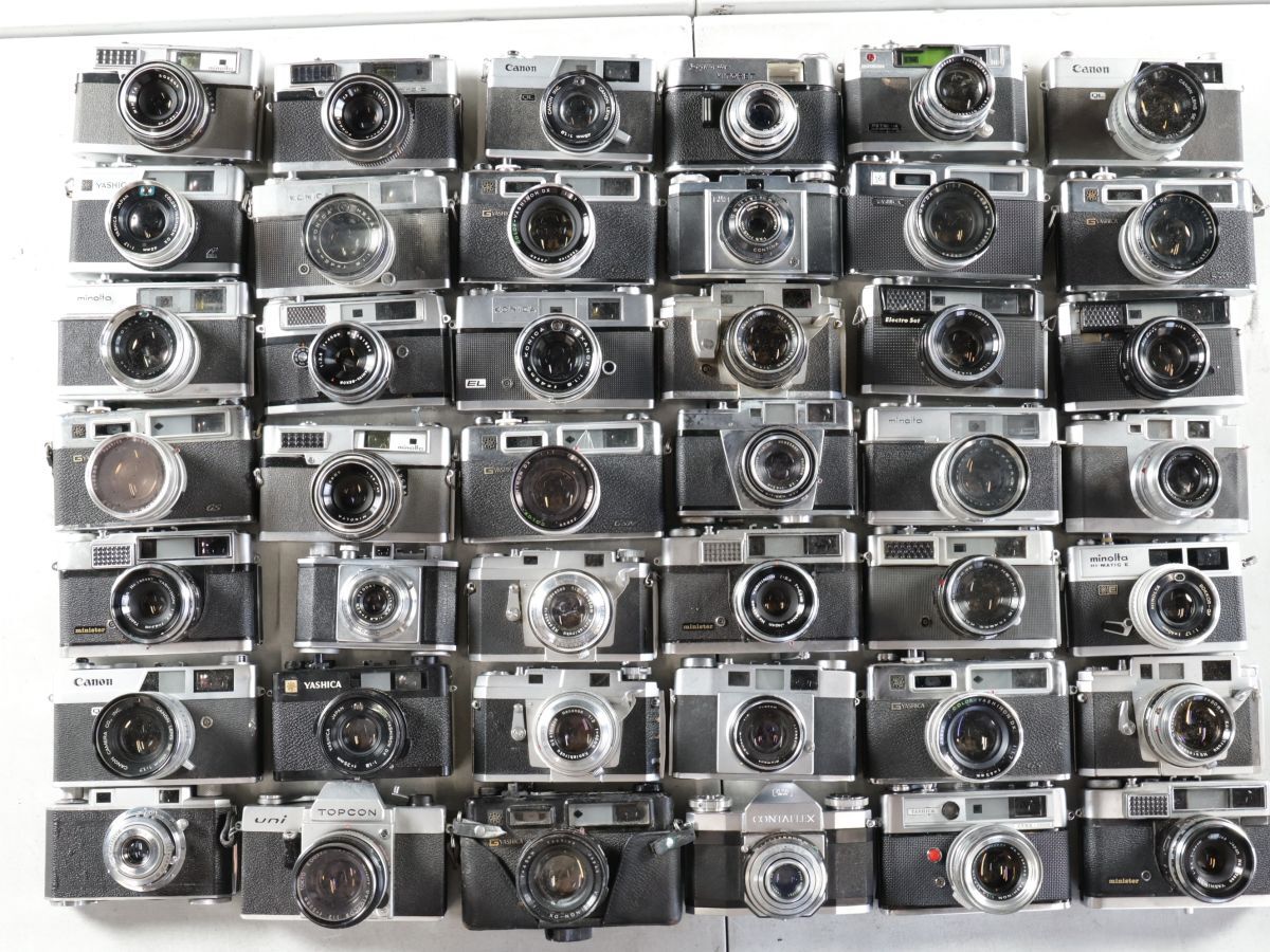 1545 42点まとめ Canon MINOLTA YASHICA RICOH 他 レンジファインダー まとめ まとめて 大量セット 2個口 送料3000円