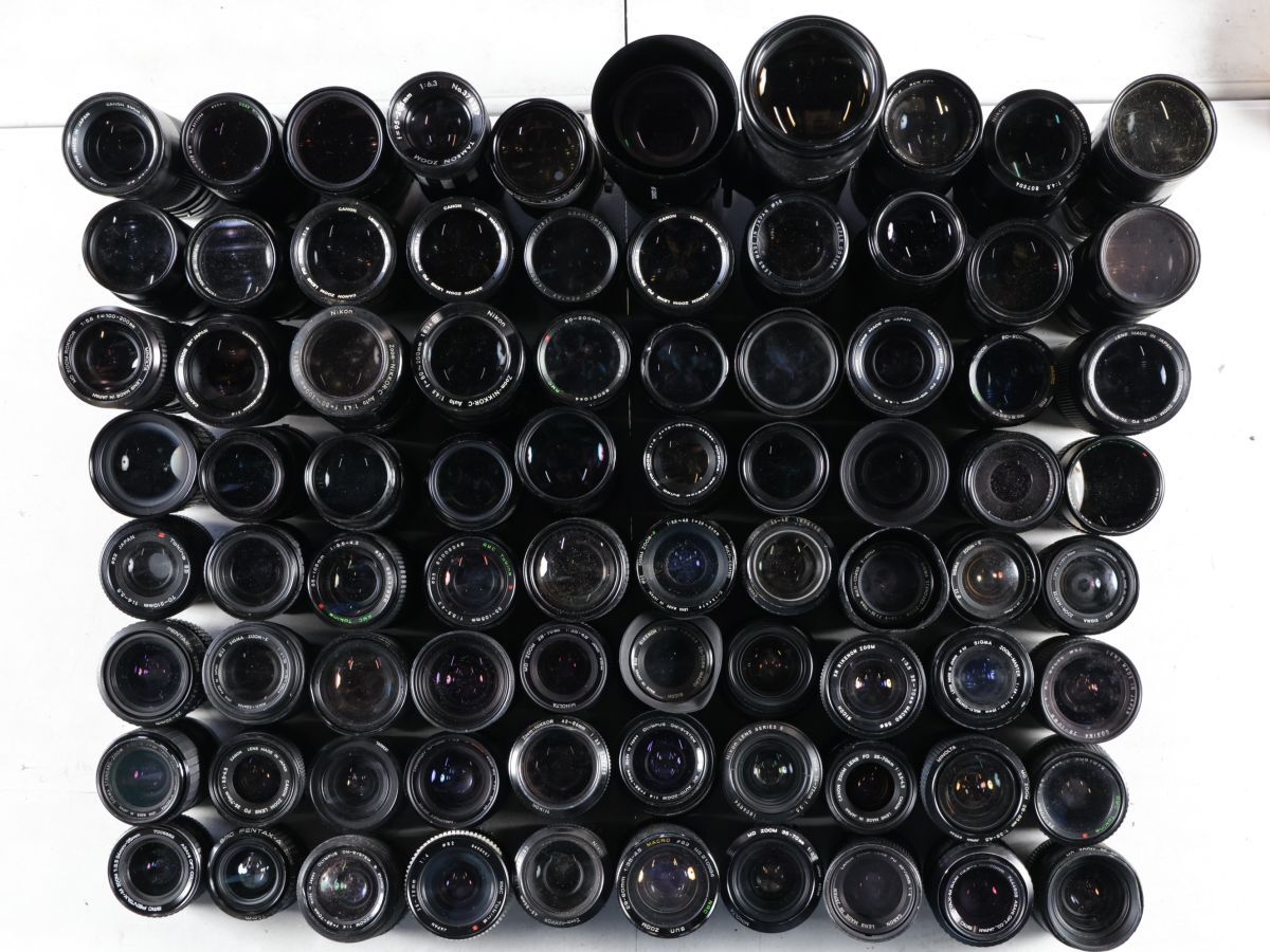 1544 Canon Nikon PENTAX MINOLTA OLYMPUS 他 MFズームレンズ まとめ まとめて 大量セット 2個口 送料3000円