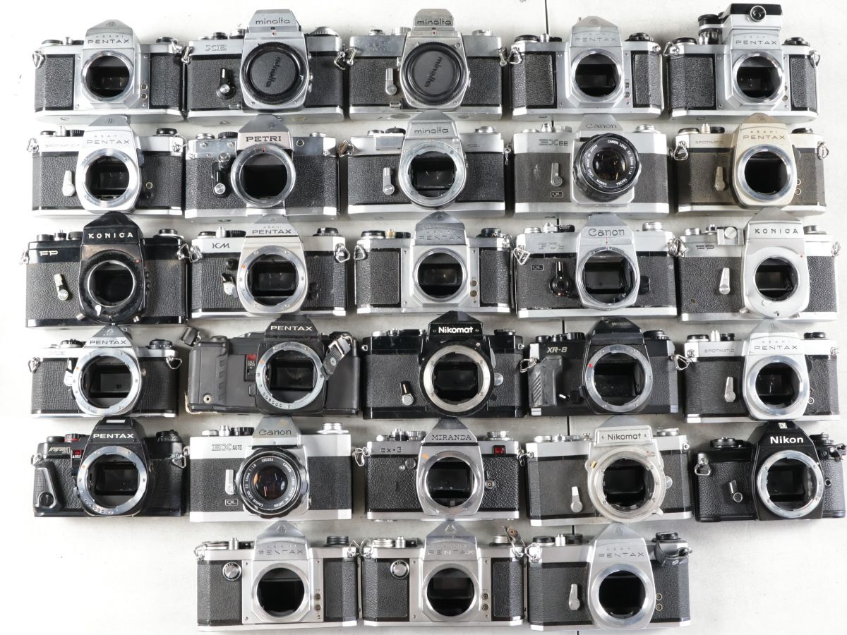 1539 28点まとめ Canon Nikon MINOLTA PENTAX 他 MF一眼レフカメラ まとめ まとめて 大量セット 送料1500円