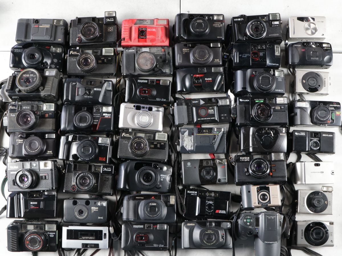 1537 Canon Nikon PENTAX MINOLTA KYOCERA 他 コンパクトカメラ まとめ まとめて 大量セット 送料1500円