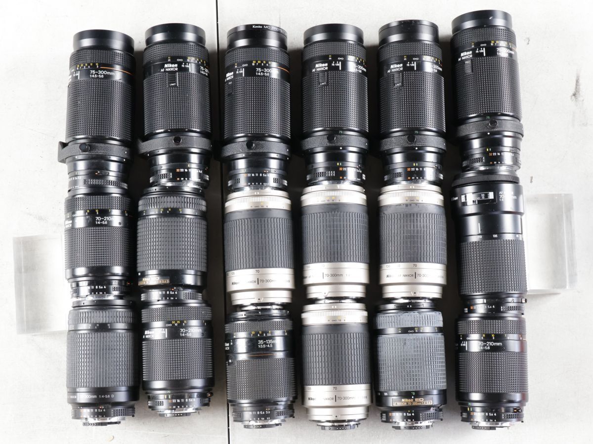 1534 18点まとめ Nikon ニコン AF NIKKOR 70-300mm 75-300mm 70-210mm 他 AFズームレンズ まとめ まとめて 大量セット 送料1500円