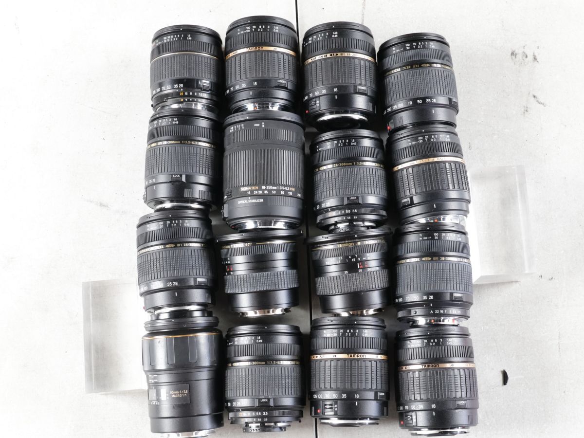 1533 16点まとめ TAMRON SIGMA 18-250mm 28-300mm 18-200mm 他 AFズームレンズ まとめ まとめて 大量セット 送料1500円