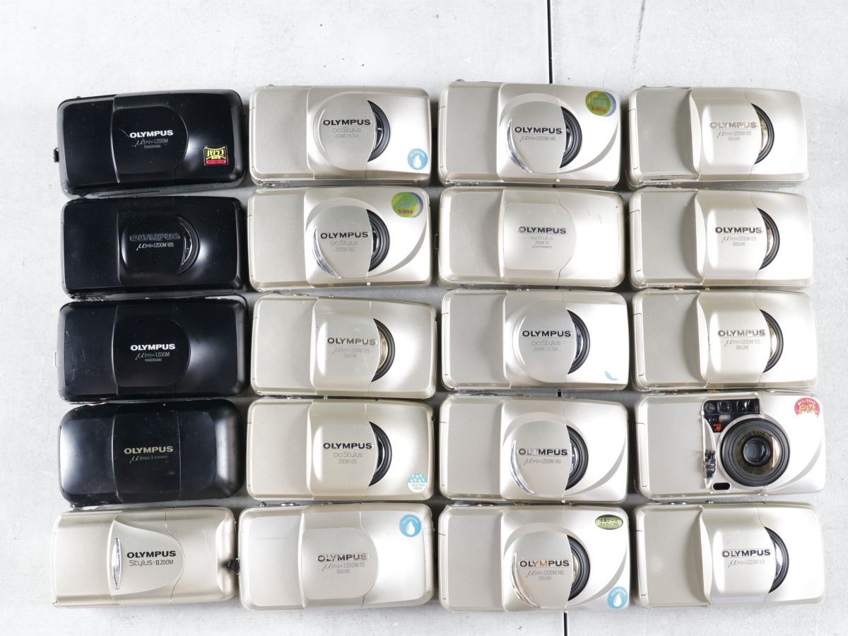 1519 20点まとめ OLYMPUS オリンパス mju μ ミュー II 115 140 他 コンパクトカメラ まとめ まとめて 大量セット 送料1500円