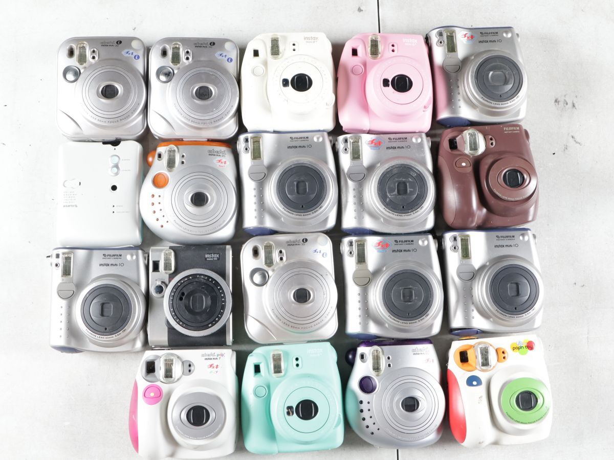 1517 19点まとめ FUJIFILM フジフィルム instax CHEKI チェキ mini 10 90 8 インスタントカメラ まとめ まとめて 大量セット 送料1500円