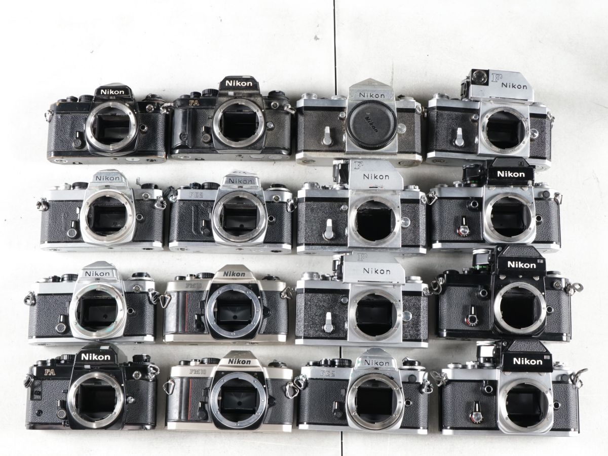 1515 16点まとめ Nikon ニコン F F2 FE2 FA 他 MF一眼レフカメラ まとめ まとめて 大量セット 送料1500円