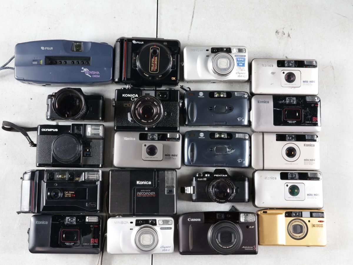 1512 20点まとめ KONICA MINOLTA RICOH OLYMPUS PENTAX 他 コンパクトカメラ まとめ まとめて 大量セット 送料1500円