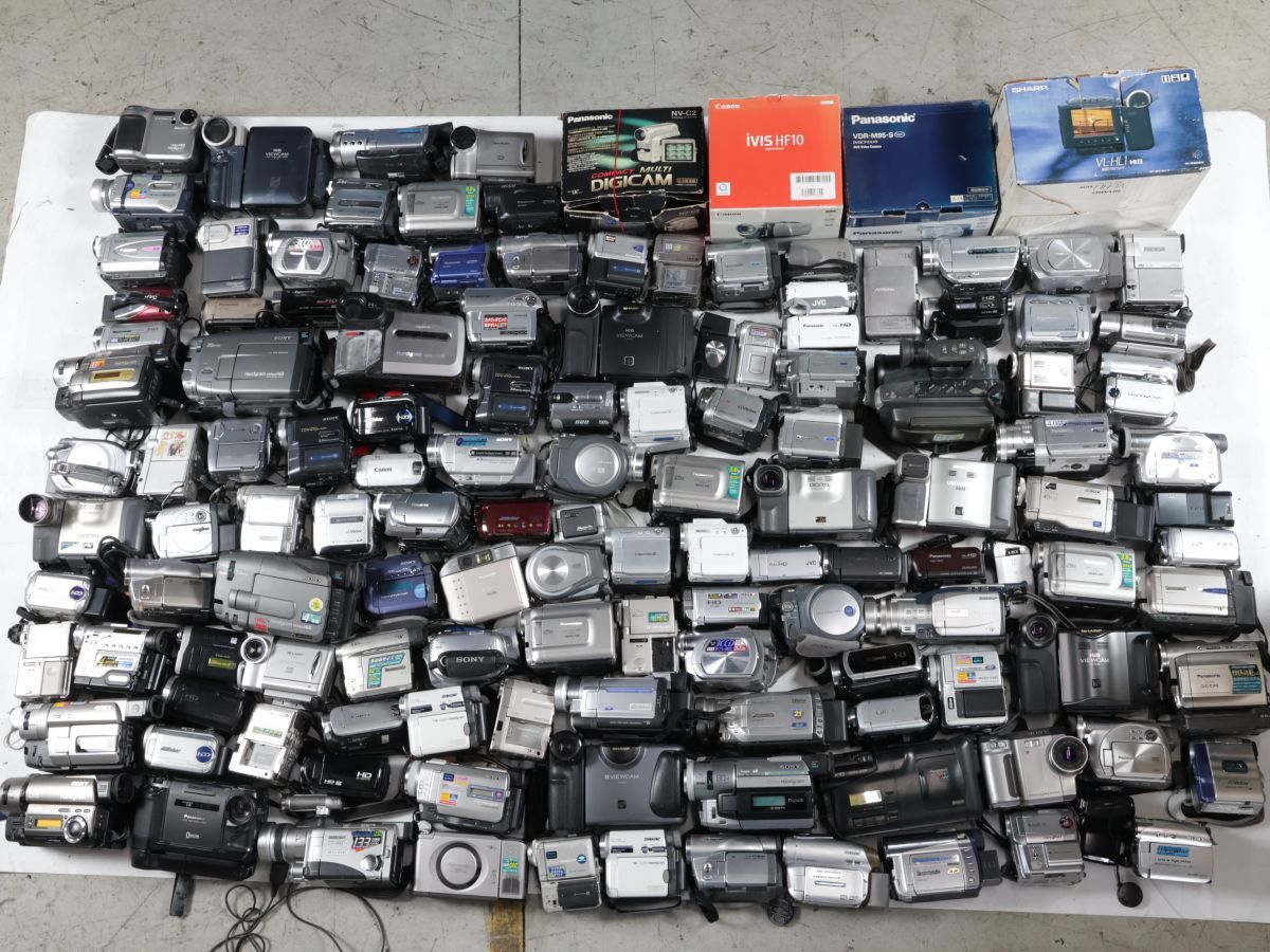 1510 SONY Panasonic JVC Canon SHAP VICTOR 他 デジタルビデオカメラ まとめ まとめて 大量セット 3個口