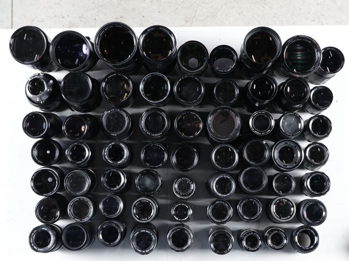 1550 63点まとめ MINOLTA Canon Nikon PENTAX OLYMPUS 他 単焦点レンズ まとめ まとめて 大量セット 2個口 送料3000円