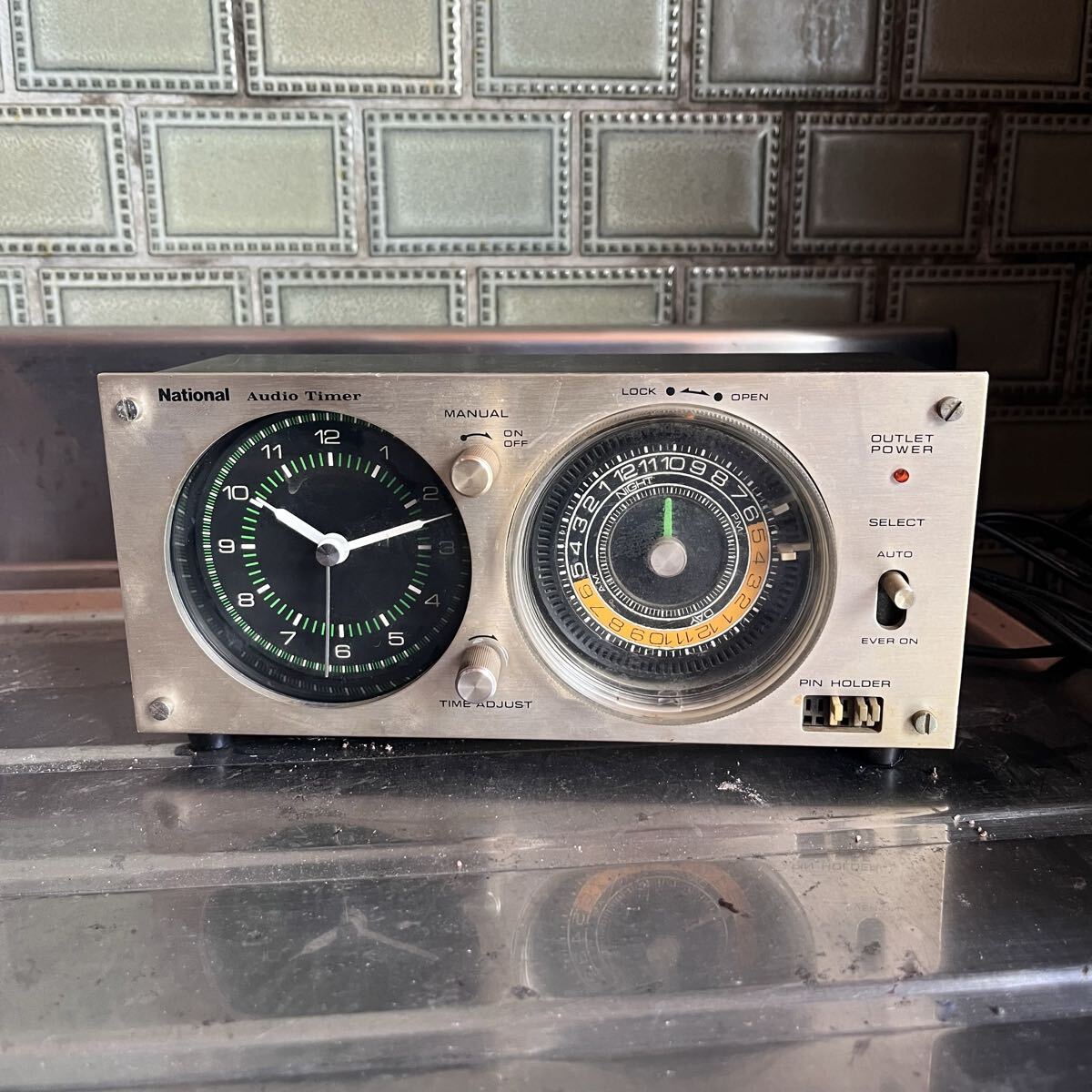 National Audio Timer ナショナル オーディオタイマー TE61 昭和レトロ