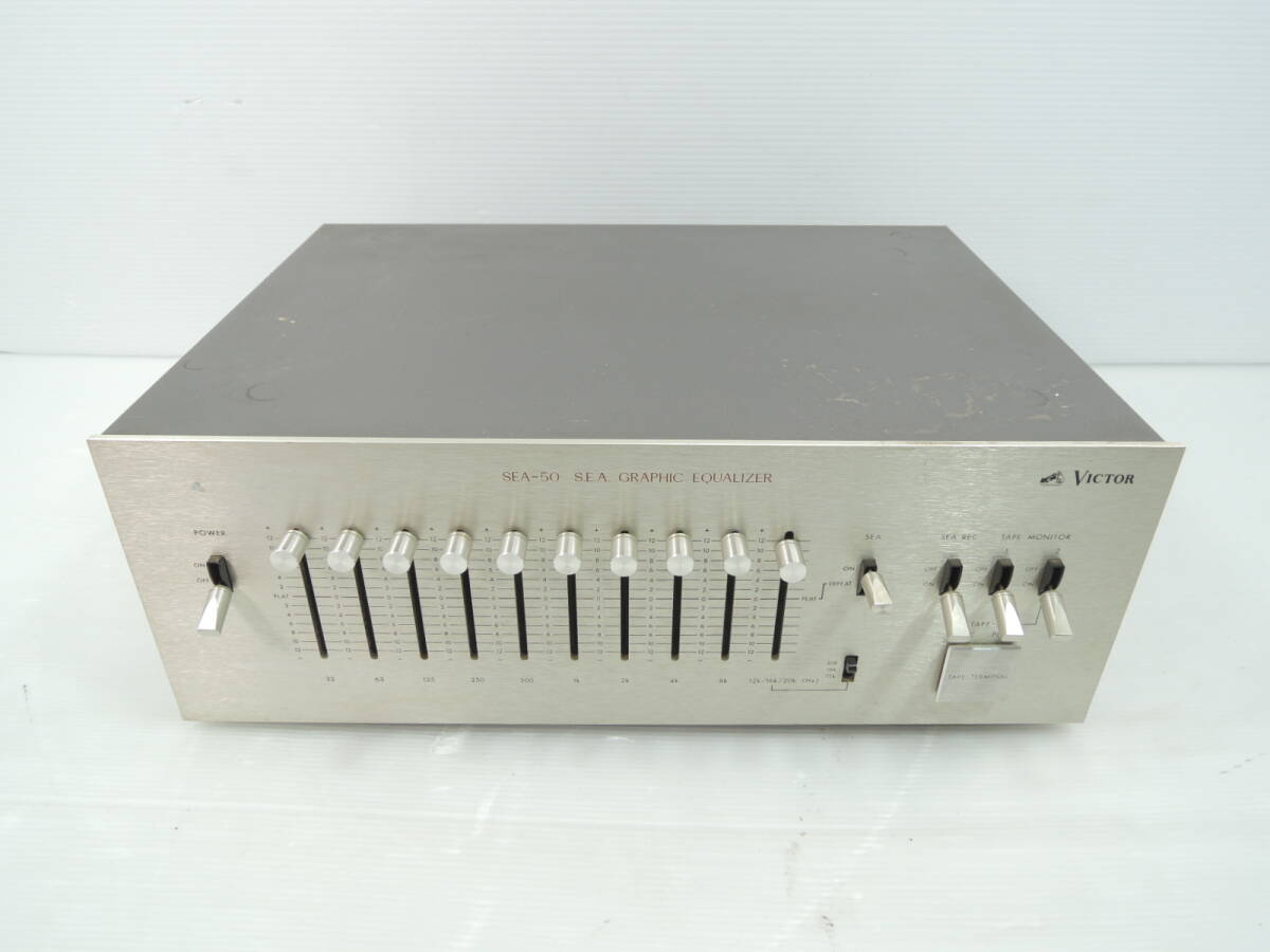 △通電ok Victor SEA-50 ビクター グラフィックイコライザー オーディオ機器 音響機材/管理1383A14-LM0126
