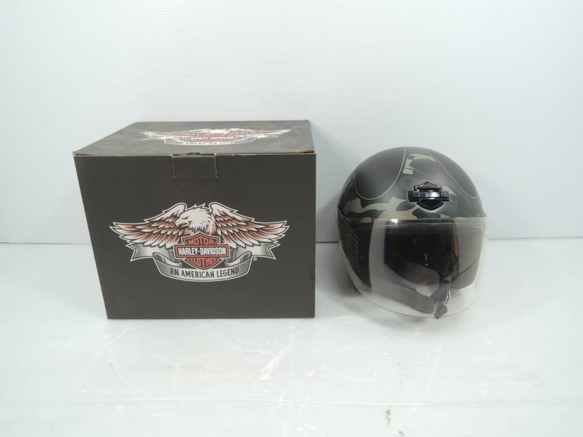 △harley-davidson dot ヘルメット HLMT-#1 ハーレーダビッドソン 60ｃｍ 箱付き 現状/管理1722B13-LM0126