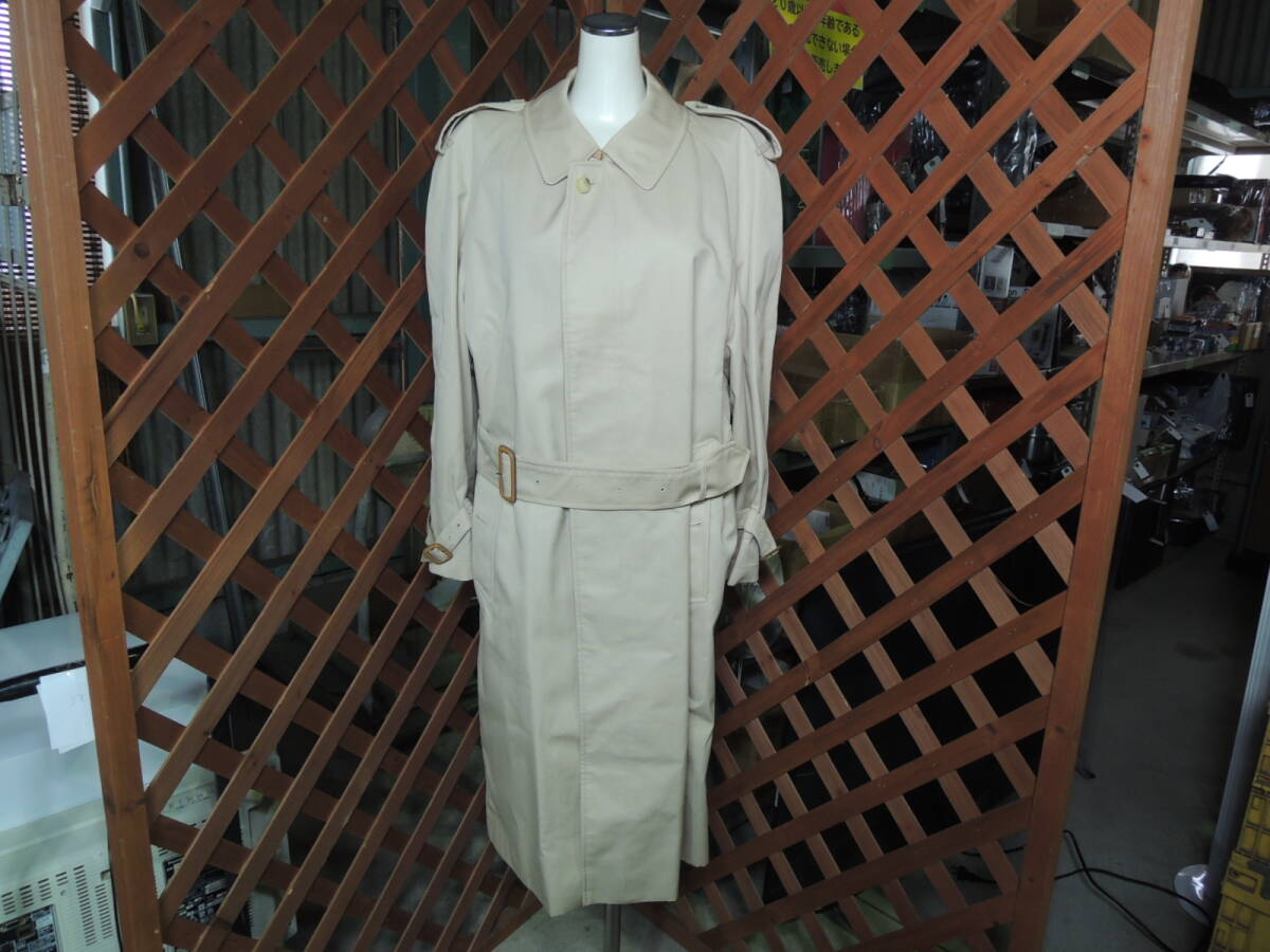 △BURBERRY Name 44 C90A バーバリー コート ロングコート ベルト付き 現状/管理1891A32-LM0126