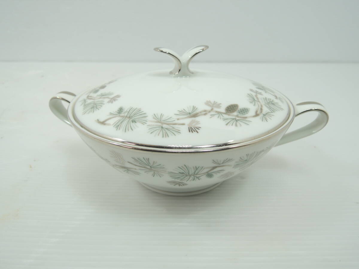 △Noritake China PINETTA 5689 シュガーポット ブランド食器 茶器 現状/管理1921A12-LM0126
